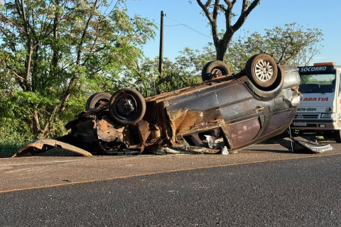Tragédia em Abatiá: colisão entre carro e motocicleta deixa dois mortos na PR-436