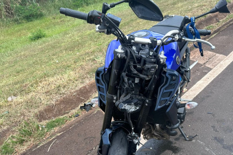 Colisão traseira na BR-369 em Andirá deixa motociclista gravemente ferido